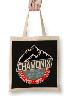 Ski Chamonix Mont Blanc Skiing Paradise 01 Bez Çanta Uzun Saplı