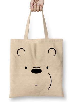Humuts We Bare Bears Ice Bear Bez Çanta Uzun Saplı