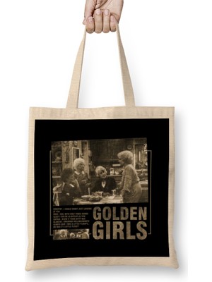 Humuts Golden Girls Retro Vintage Bez Çanta Uzun Saplı