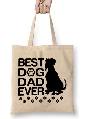 Humuts Best Great Dane Dad Ever Best Dog Dad Bez Çanta Uzun Saplı