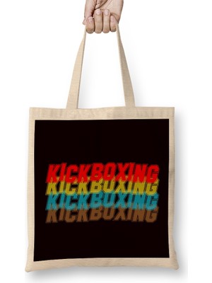 Humuts Vintage Kickboxing Retro Kickboxer Fighter Martial Arts Mma Bez Çanta Uzun Saplı