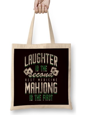 Mahjong Addiction Board Game Player Mah-Jongg Solitaire Fan Bez Çanta Uzun Saplı