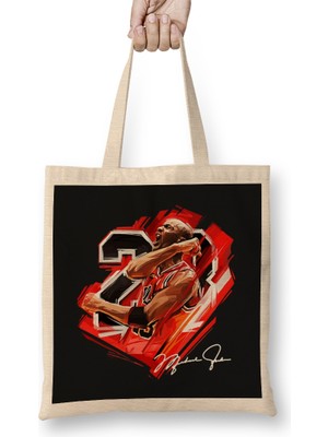 Michael Jordan 23 With Signature Bez Çanta Uzun Saplı