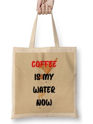 Humuts Funny Coffee Drinks Art Lover Gift Quote - Vintage Retro Rainbow Style Bez Çanta Uzun Saplı