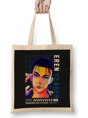 Humuts Attack On Titan Eren Yeager Bez Çanta Uzun Saplı