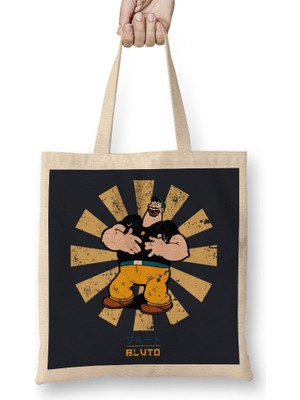 Bluto Retro Japanese Popeye Bez Çanta Uzun Saplı