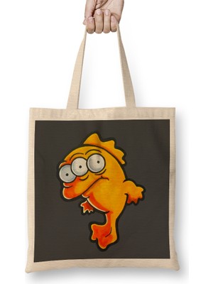 Humuts Fish Blinky Bez Çanta Uzun Saplı