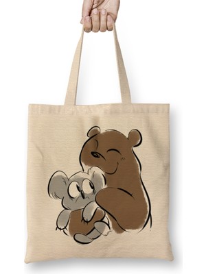 Nom Nom We Bare Bears 09 Bez Çanta Uzun Saplı