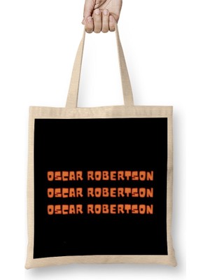 Humuts Oscar Robertson- Basketball Gifts Vintage Retro Rainbow Quotes For Boys And Dad Bez Çanta Uzun Saplı