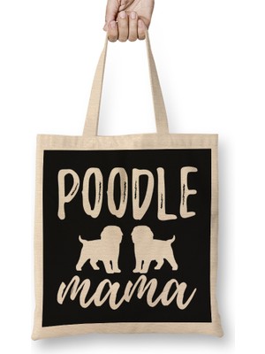Poodle Mom 09 Bez Çanta Uzun Saplı