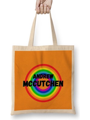 Humuts Andrew Mccutchen - Baseball Gifts Vintage Retro Rainbow For Boys And Dad Bez Çanta Uzun Saplı