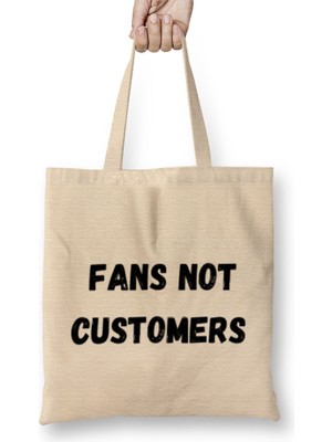 Fans Not Customers European Super League Bez Çanta Uzun Saplı