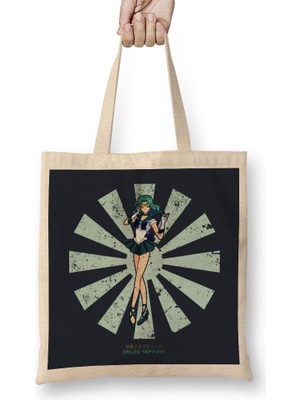 Humuts Sailor Moon Neptune Retro Japanese Bez Çanta Uzun Saplı
