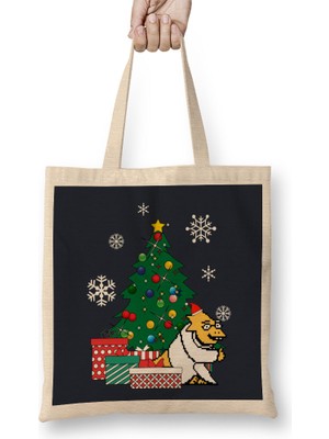 Humuts Dr Alphys Around The Christmas Tree Undertale Bez Çanta Uzun Saplı