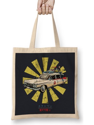 Humuts Ghostbusters Ecto 1 Retro Japanese Bez Çanta Uzun Saplı