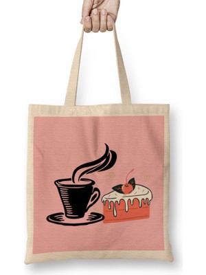 Humuts Funny Coffee Drinks Art Lover Qift Quote Vintage Retro Rainbow Style Bez Çanta Uzun Saplı