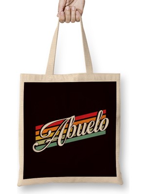 Humuts Retro Abuelo Vintage Grandfather Grandpa Granddad Grandson Bez Çanta Uzun Saplı