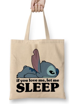 Humuts Stitch Sleepy Bez Çanta Uzun Saplı