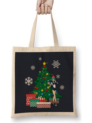 Humuts Neptune Around The Christmas Tree Sailor Moon Bez Çanta Uzun Saplı