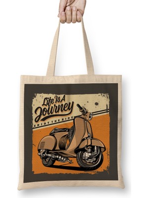 Humuts Vespa Classic Cute Vespa Lover Bez Çanta Uzun Saplı