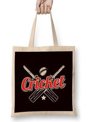 Humuts Cricket Bat Ball Player Coach Team Cricketer Wicket Bez Çanta Uzun Saplı