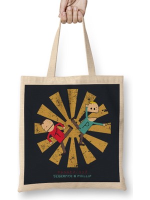 South Park Terrance And Phillip Retro Japanese Bez Çanta Uzun Saplı