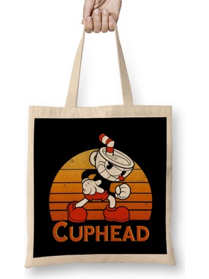 Humuts Cuphead Vintage Sunset Bez Çanta Uzun Saplı