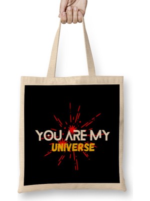 My Universe-You Are My Unıverse Bts Army Bez Çanta Uzun Saplı