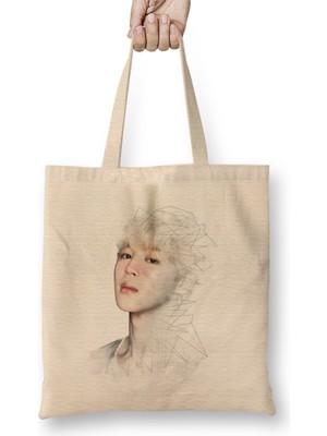 Humuts Bts Chim Drawing Effect Army Kpop Bez Çanta Uzun Saplı