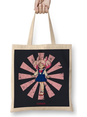 Chibiusa Retro Japanese Sailor Moon Bez Çanta Uzun Saplı