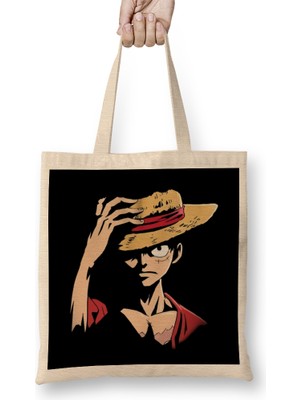 Humuts One Piece Luffy Character Mugiwara Bez Çanta Uzun Saplı