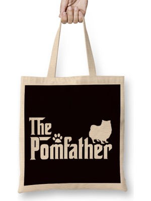 Pomfather Pomeranian Pom Pommy German Spitz Poland Toy Dog Bez Çanta Uzun Saplı