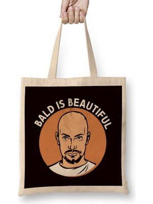 Beautiful Bald Father Baldy Papa Dad Daddy Poppa Husband Bez Çanta Uzun Saplı