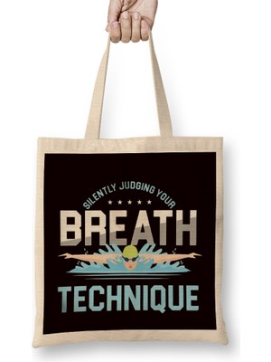 Humuts Breath Technique Swimmer Swimming Pool Freestyle Swim Coach Bez Çanta Uzun Saplı