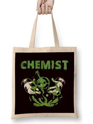 Chemist Scientist Chemistry Science Microbiology Pharmacist Bez Çanta Uzun Saplı