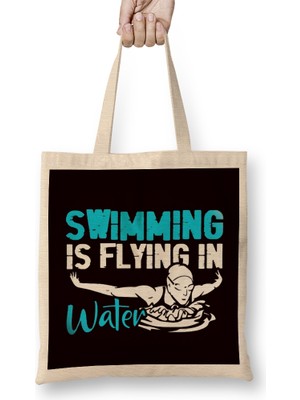 Humuts Swimming Is Flying In Water Sports Indoor Pool Coach Athlete Bez Çanta Uzun Saplı