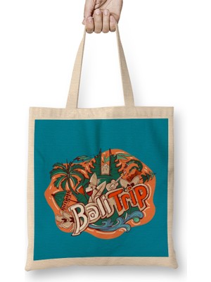 Humuts My Bali Trip To Denpasar Kuta Beach Bez Çanta Uzun Saplı