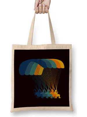 Humuts Retro Paramotor Vintage Paramotoring Paraglider Hang Gliding Bez Çanta Uzun Saplı