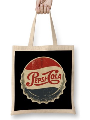Humuts Pepsi Cola Vintage Bez Çanta Uzun Saplı