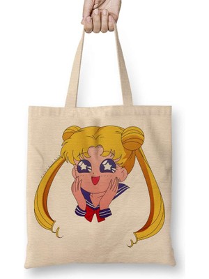 Humuts Articles Sailor Moon Happy Transparent Bez Çanta Uzun Saplı