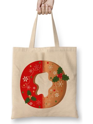 Humuts O Harfi Bez Çanta Uzun Saplı