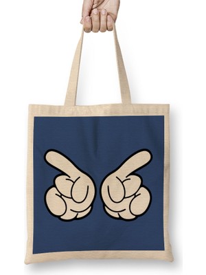 Humuts Mickey Mouse Hands Conducting Bez Çanta Uzun Saplı