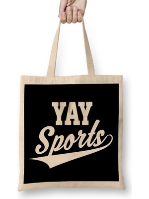 Humuts Funny And Sarcastic Yay Sports T Bez Çanta Uzun Saplı