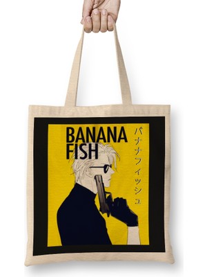 Banana Fish Ash Lynx Eiji Okumura Anime Bez Çanta Uzun Saplı