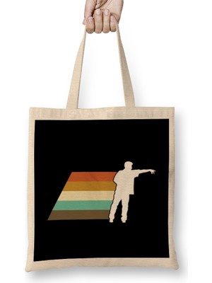 Humuts Retro Darts Player Vintage Dartboard Pub Sports Aim Dartist Bez Çanta Uzun Saplı