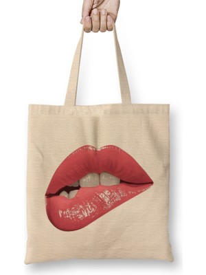 Sexy Lips Dudak Bez Çanta Uzun Saplı
