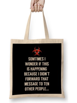 Virus Chain Letter Joke Bez Çanta Uzun Saplı