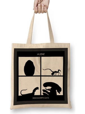 Humuts Xenomorph Days Gorlliaz Album Alien Bez Çanta Uzun Saplı