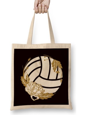 Volleyball Ball Sports Flower Team Coach Beach Volleyball Bez Çanta Uzun Saplı