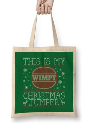 Humuts This Is My Wimpy Christmas Jumper Bez Çanta Uzun Saplı